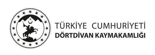 Dörtdivan Kaymakamlığı Siyah Logo